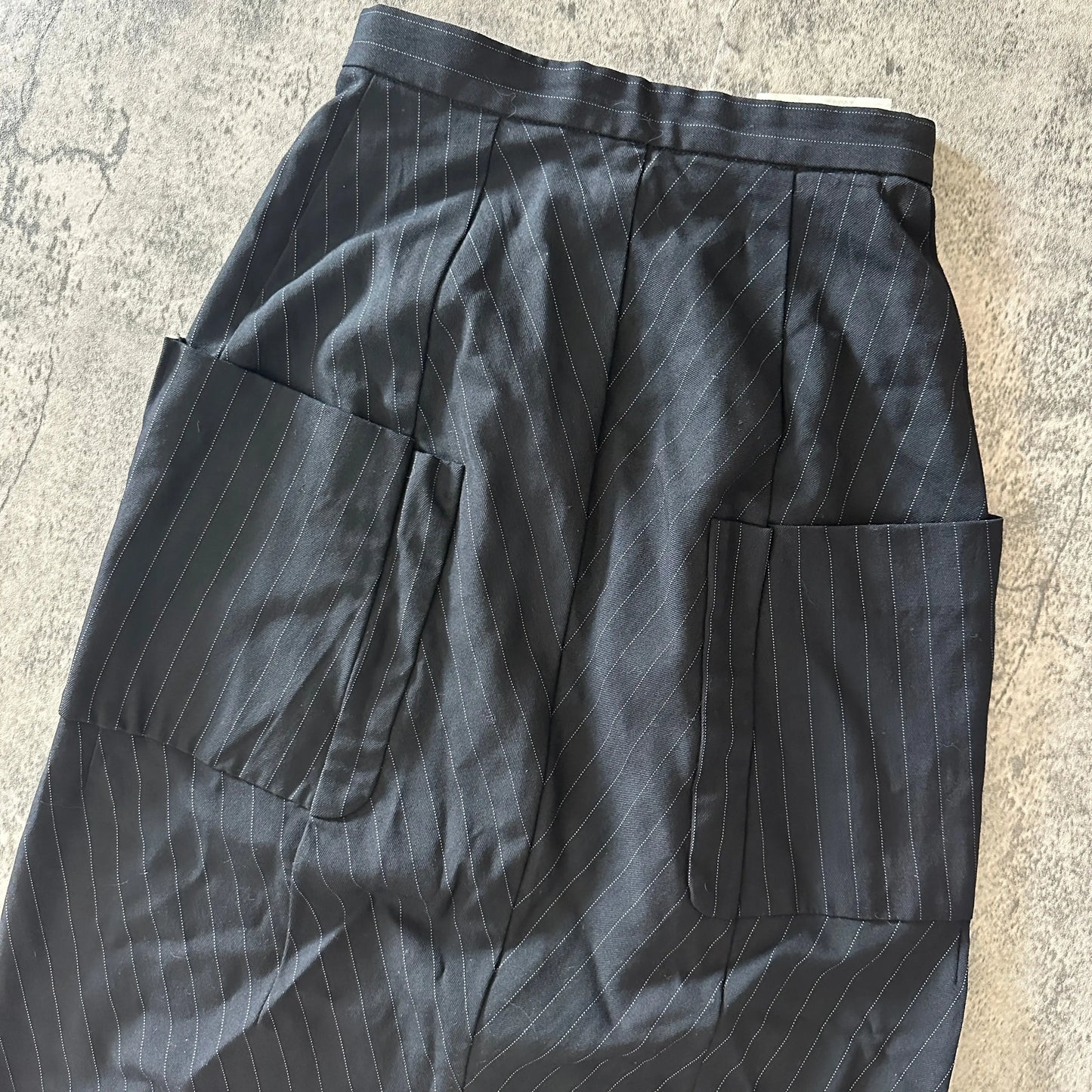 AD1992 Comme des Garçons Pinstripe Slit Skirt - 269archive