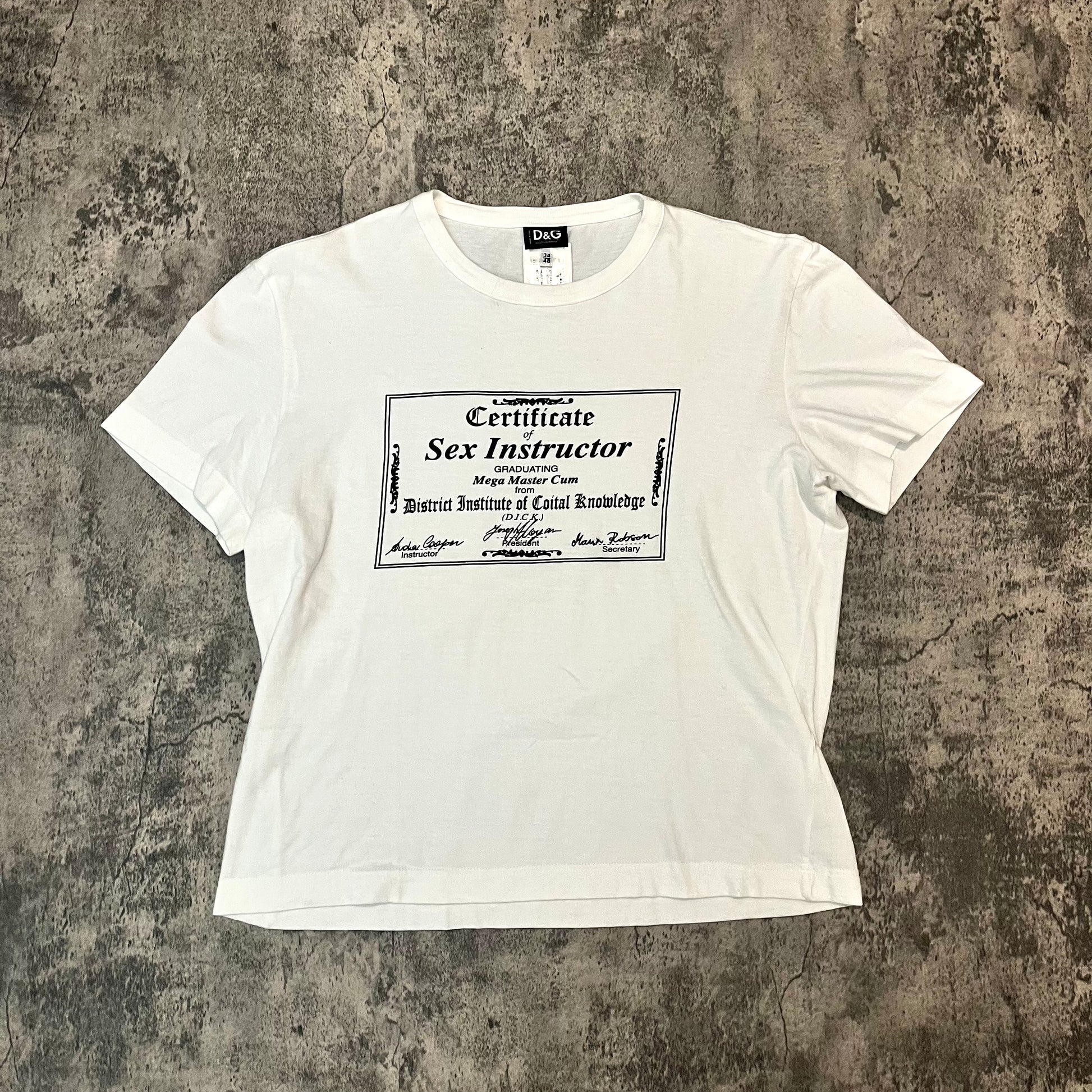 AW01 Dolce & Gabbana Sex Instructor Tee - 269archive
