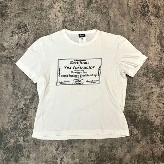 AW01 Dolce & Gabbana Sex Instructor Tee - 269archive
