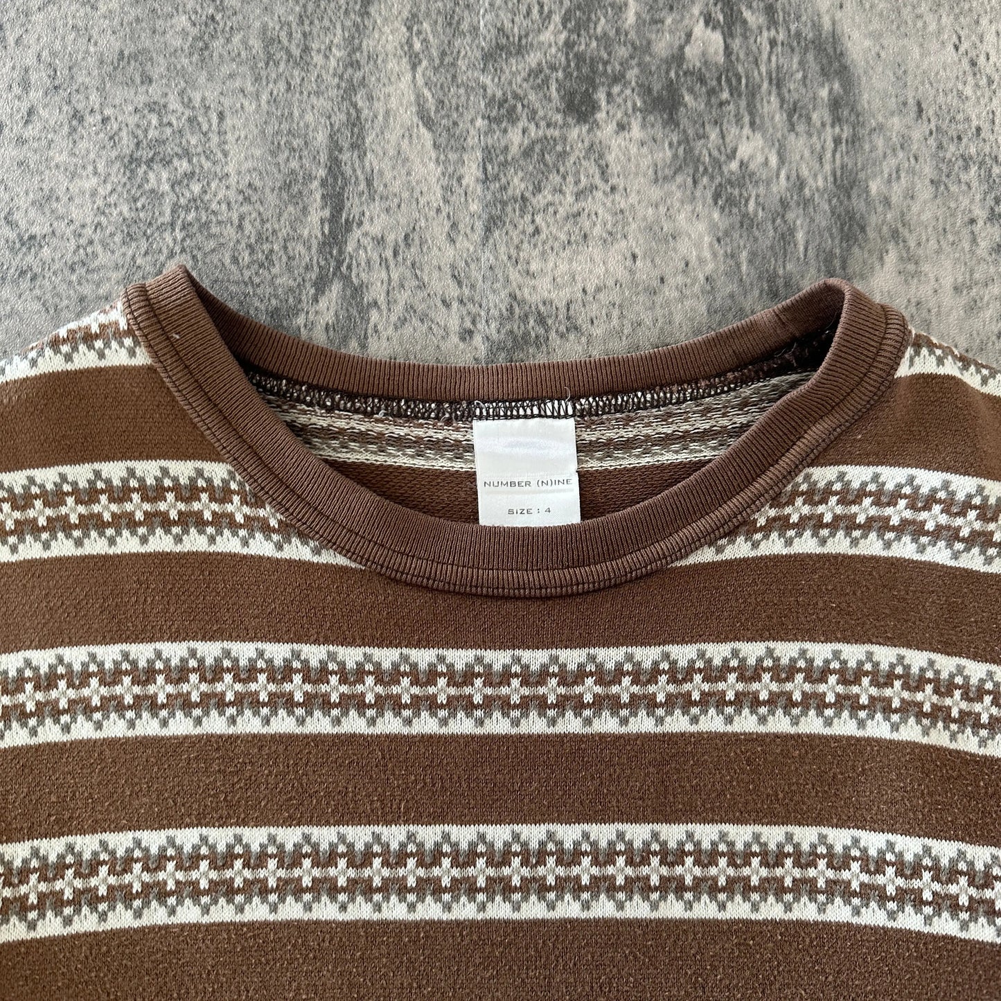AW02 Number (N)ine Nordic Print Sweater - 269archive