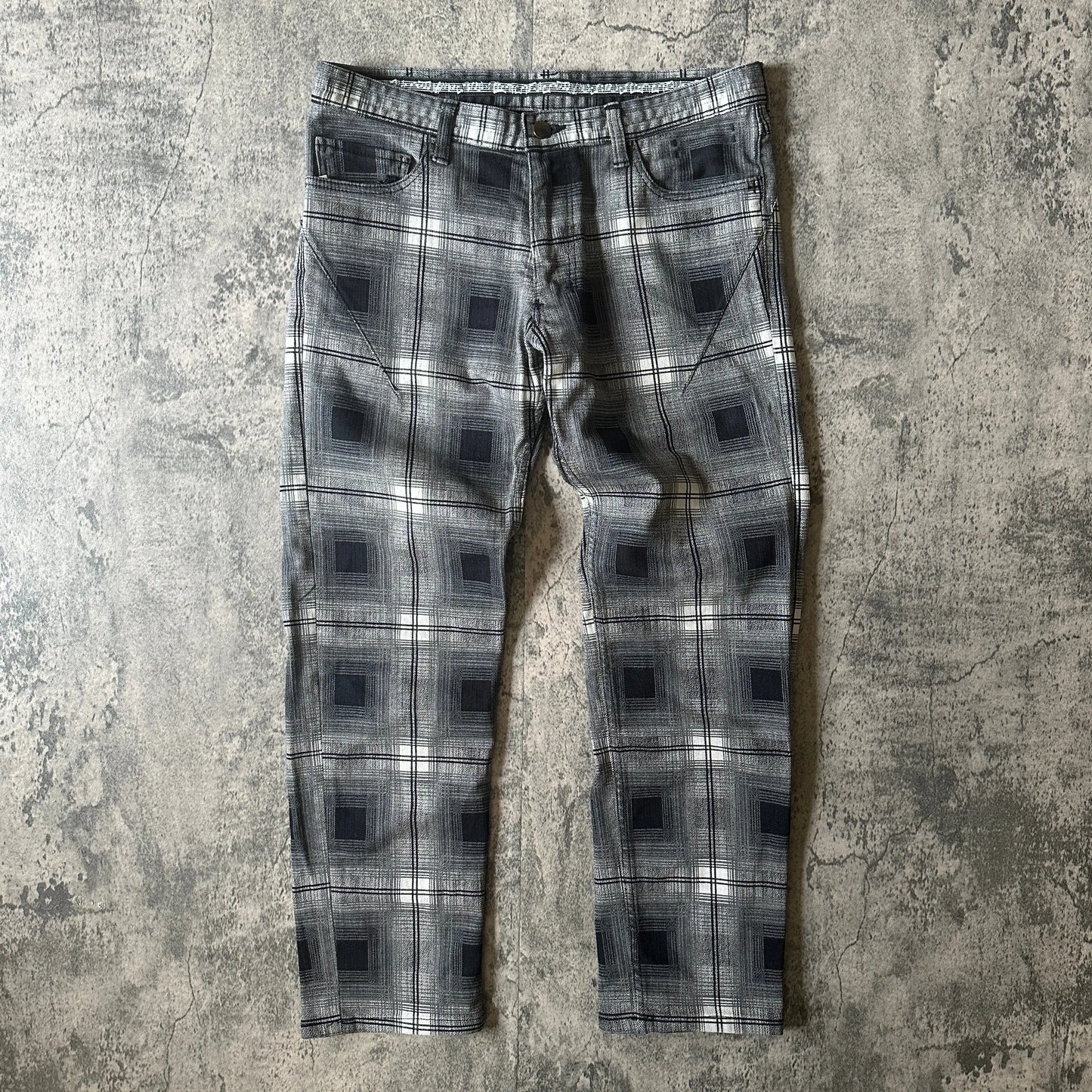 AW2007 Runway Number (N)ine Plaid Pain Denim - 269archive