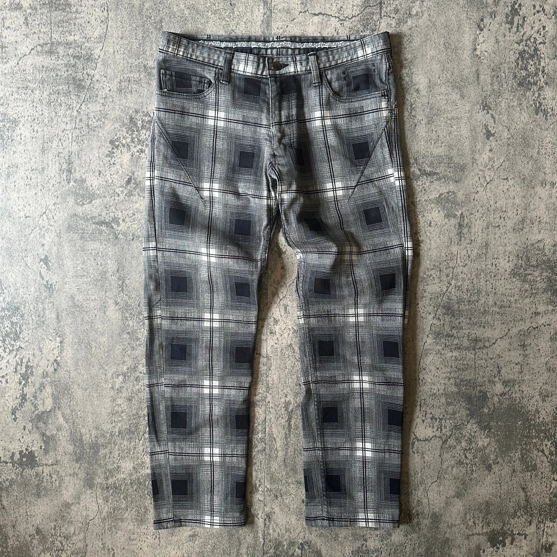 AW2007 Runway Number (N)ine Plaid Pain Denim - 269archive