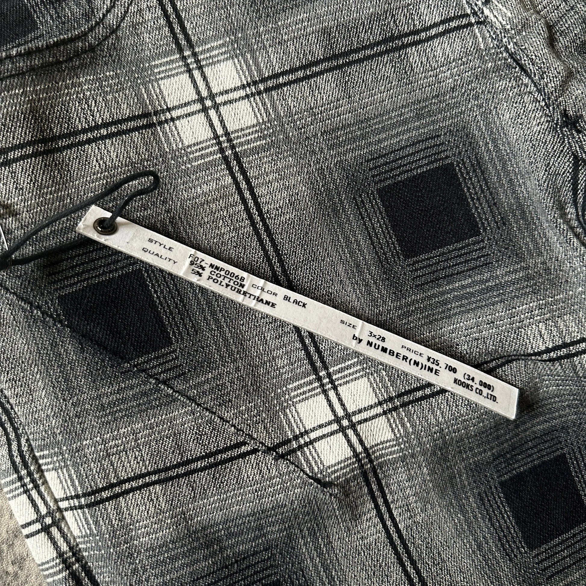 AW2007 Runway Number (N)ine Plaid Pain Denim - 269archive