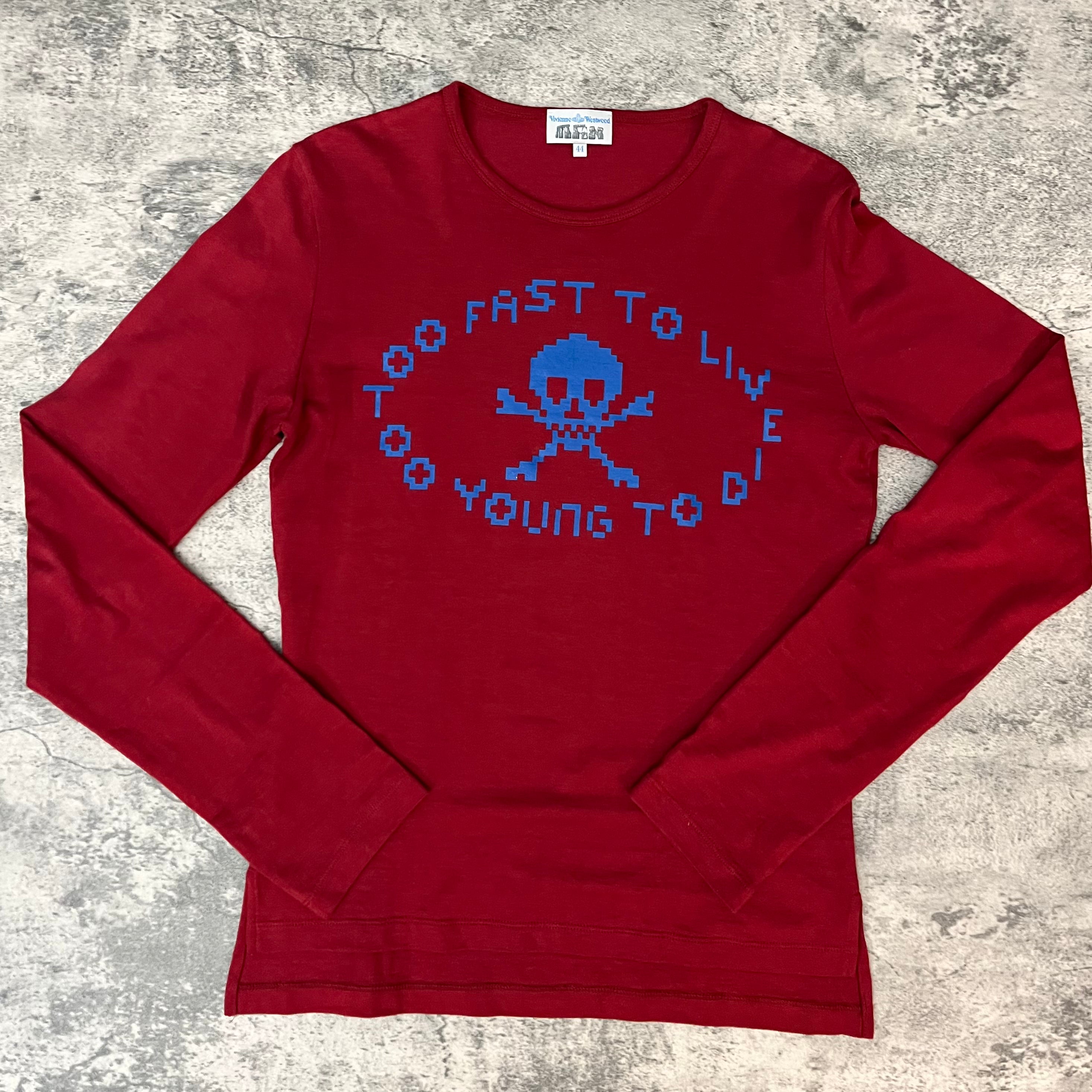 Vivienne Westwood Too Fast To Live Long Sleeve