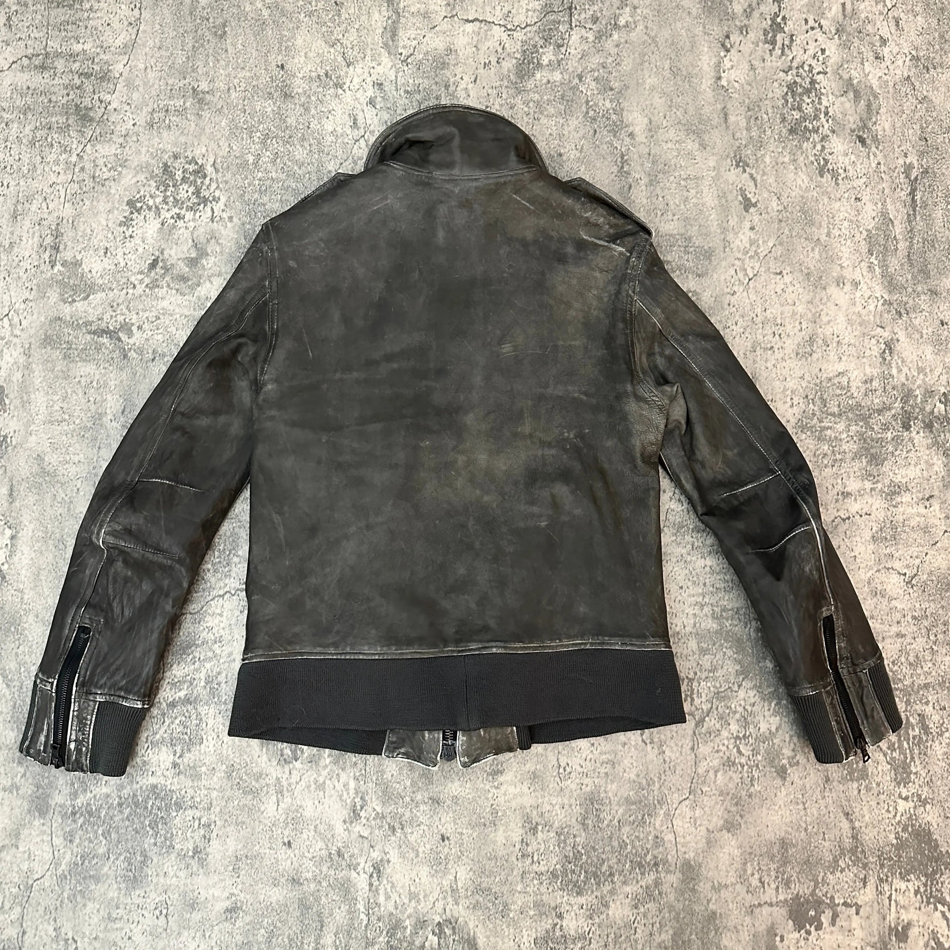 Isamu Katayama Backlash Cow Leather Jacket - 269archive