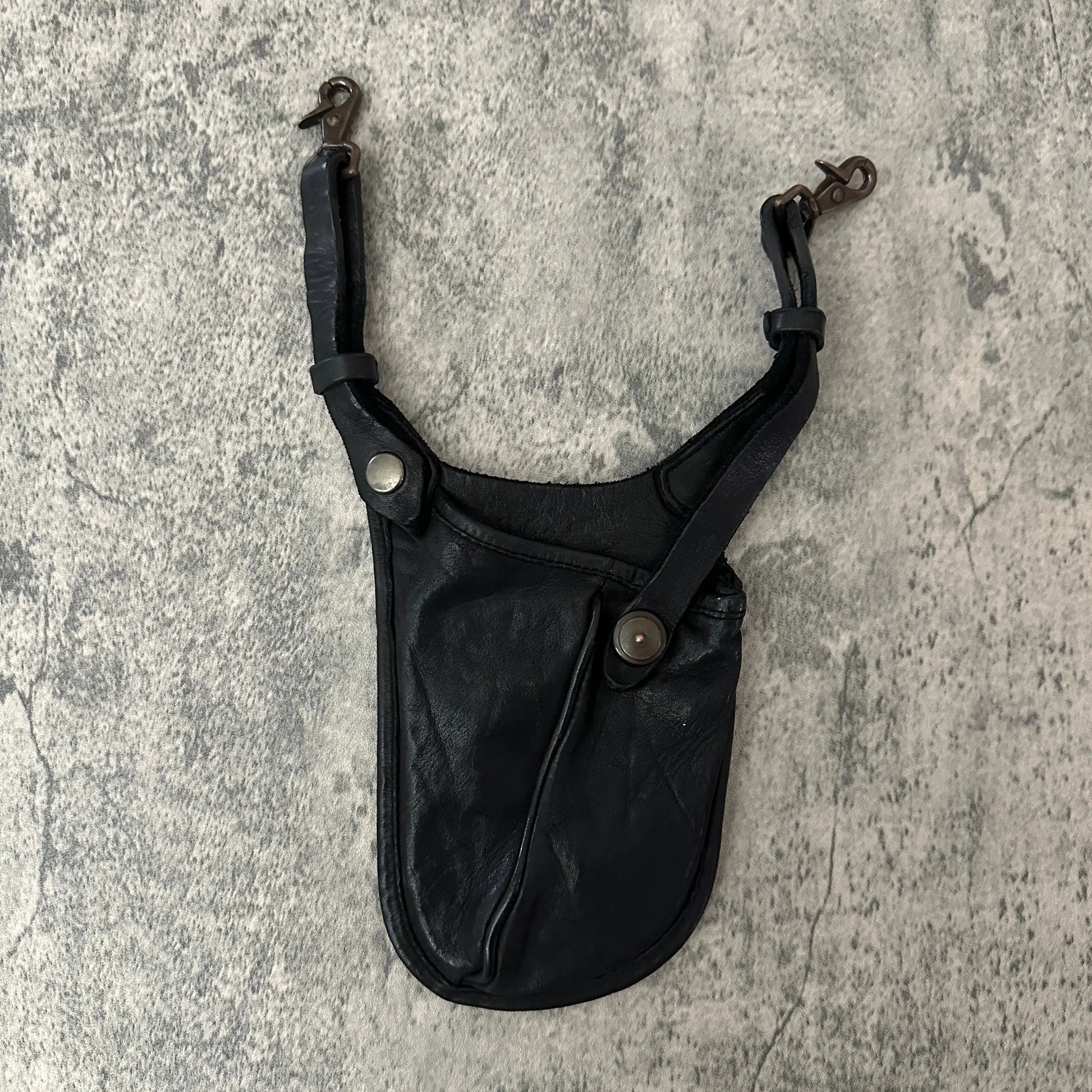 Isamu Katayama Backlash Leather Waist Bag - 269archive