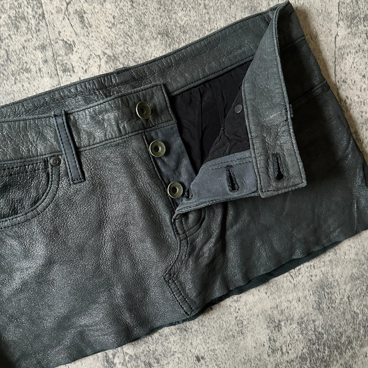 L.G.B “Micromini Galaxy” Leather Skirt - 269archive