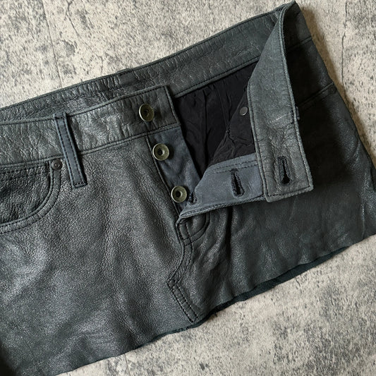 L.G.B “Micromini Galaxy” Leather Skirt - 269archive