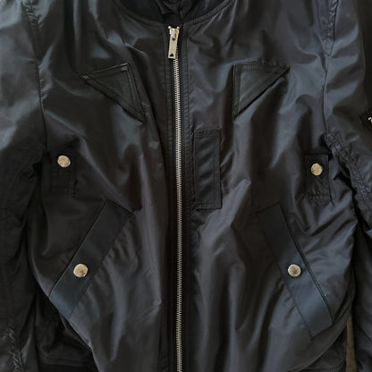 Miharayasuhiro Leather Patch Bomber Jacket - 269archive