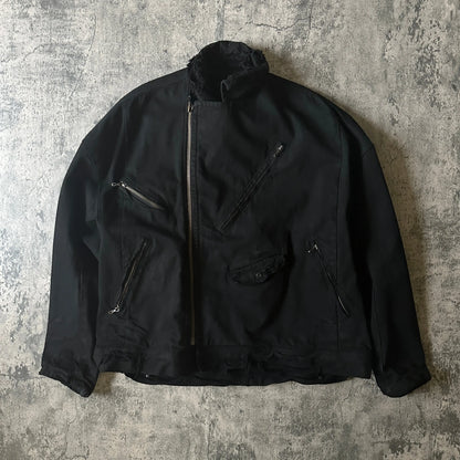 Pre-22 Sample Julius_7 Distressed Asymmetric 12oz Denim Jacket - 269archive