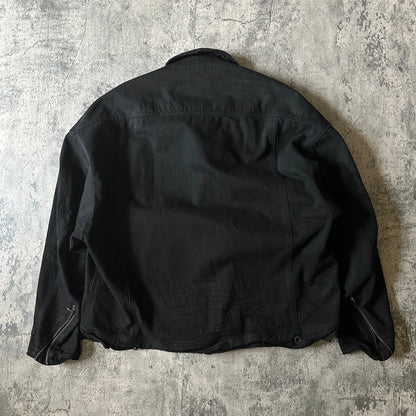 Pre-22 Sample Julius_7 Distressed Asymmetric 12oz Denim Jacket - 269archive