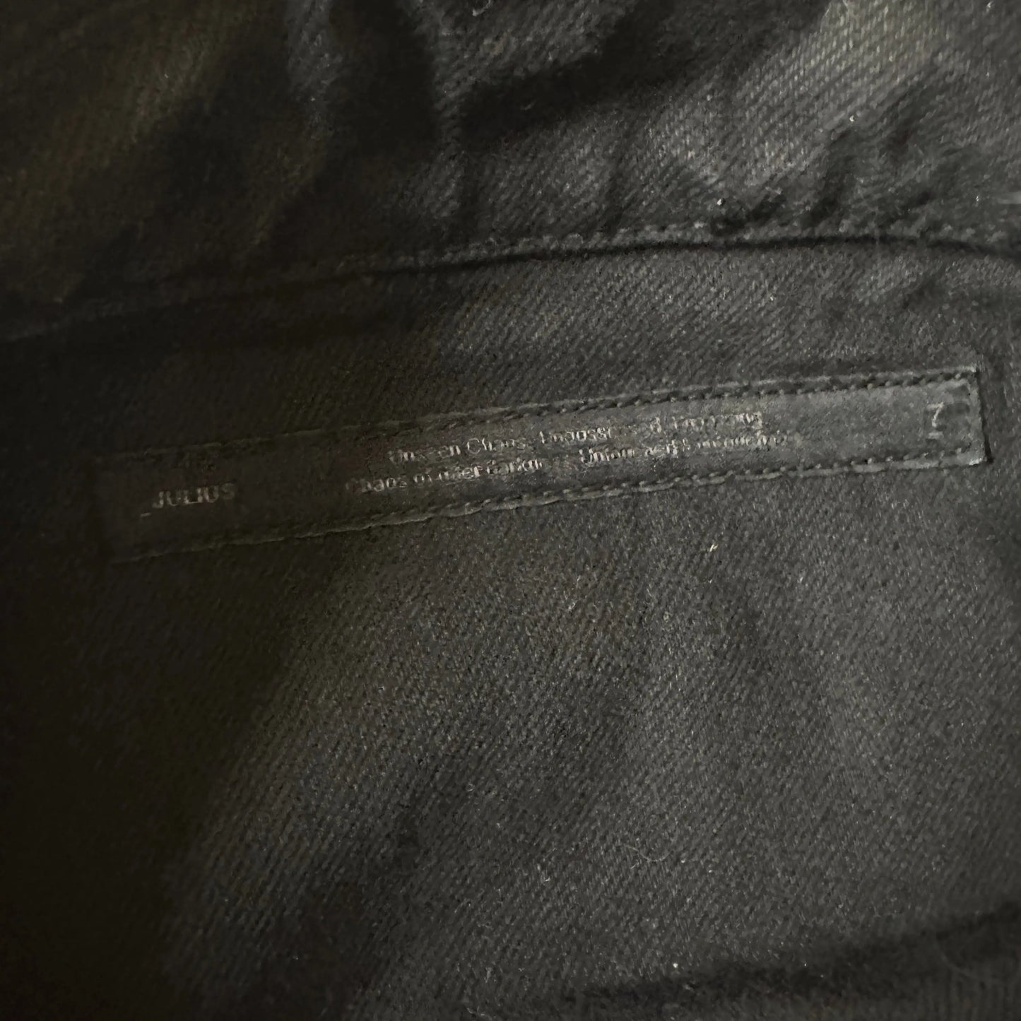 Pre-22 Sample Julius_7 Distressed Asymmetric 12oz Denim Jacket - 269archive