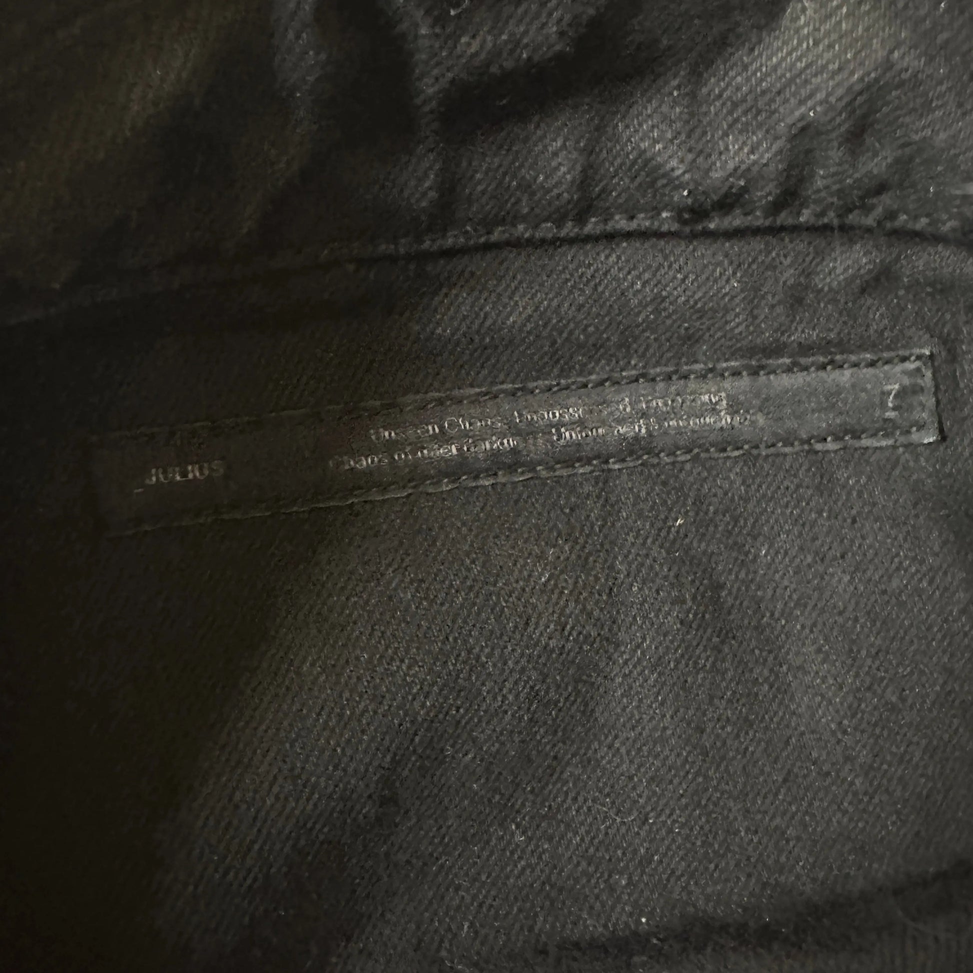 Pre-22 Sample Julius_7 Distressed Asymmetric 12oz Denim Jacket - 269archive