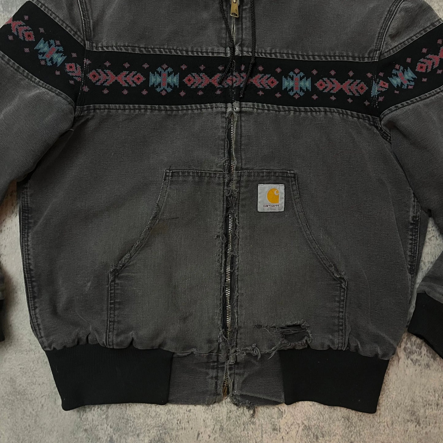 Vintage Carhartt Aztec Print Zip-Up - 269archive