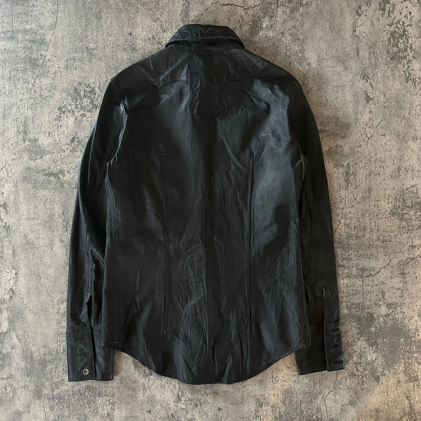 Yasuyuki Ishii Sheep Leather Western Shirt - 269archive