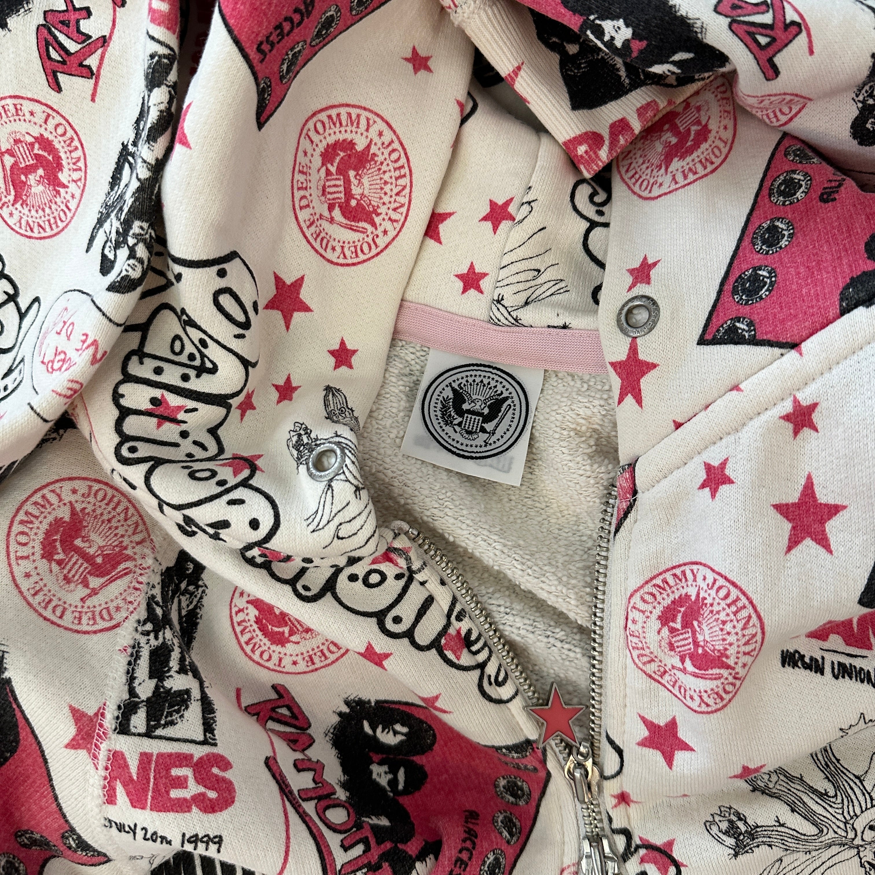 Hysteric Glamour x Ramones All-Over Print Zip-Up