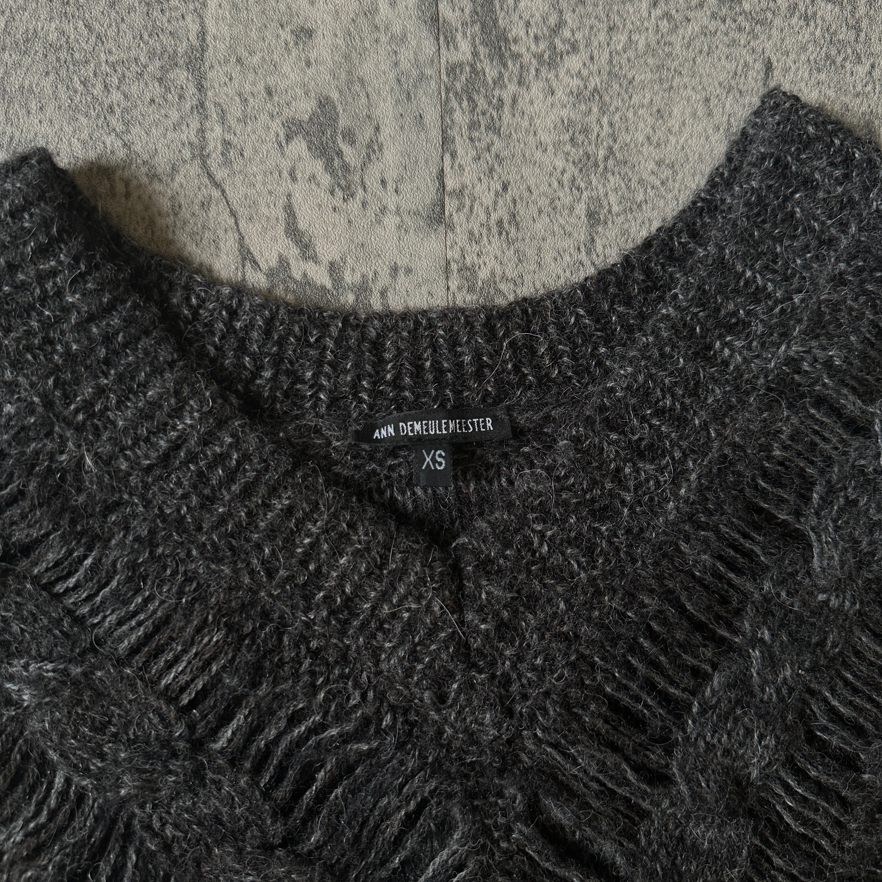 Ann Demeulemeester Loose-Knit Alpaca Sweater