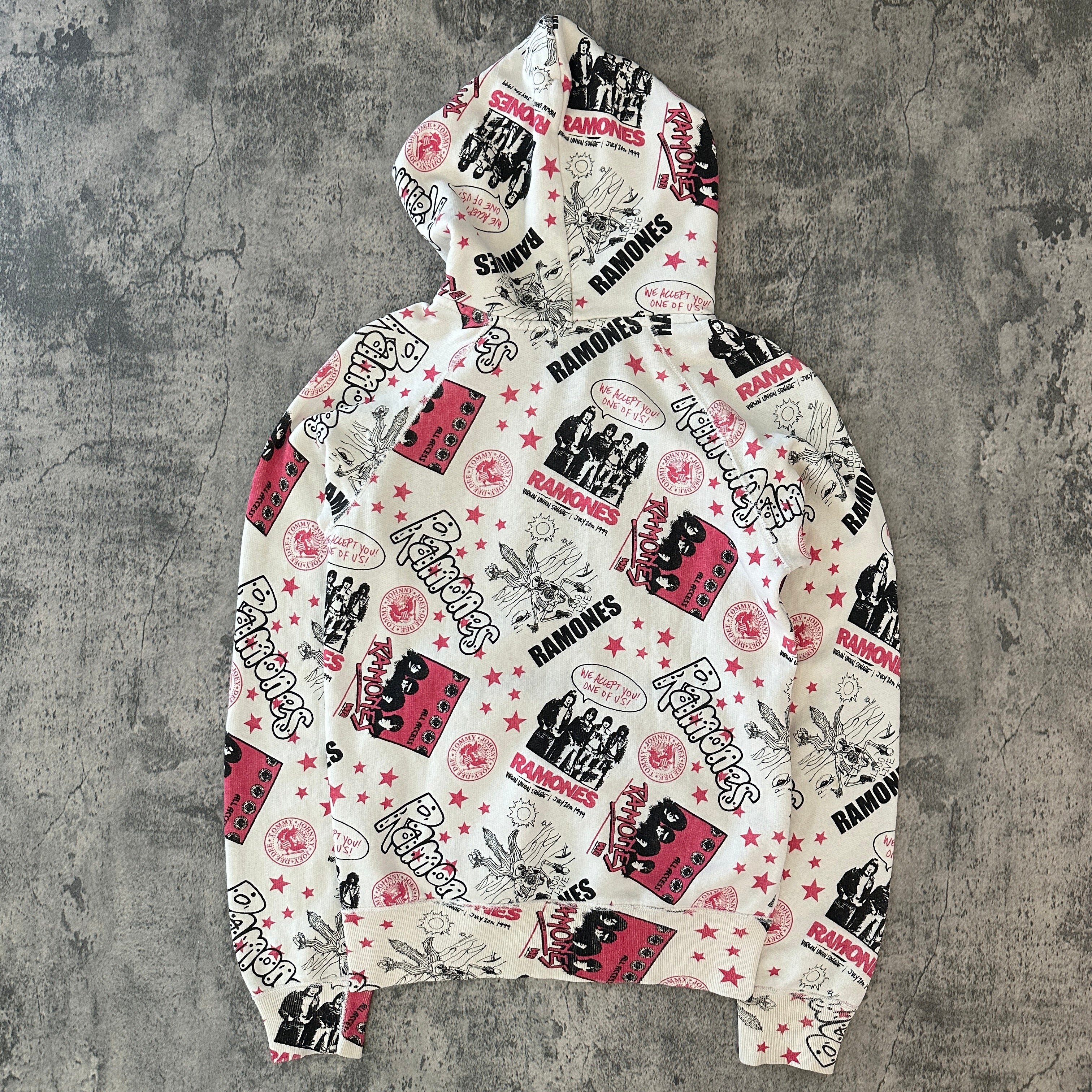 Hysteric Glamour x Ramones All-Over Print Zip-Up