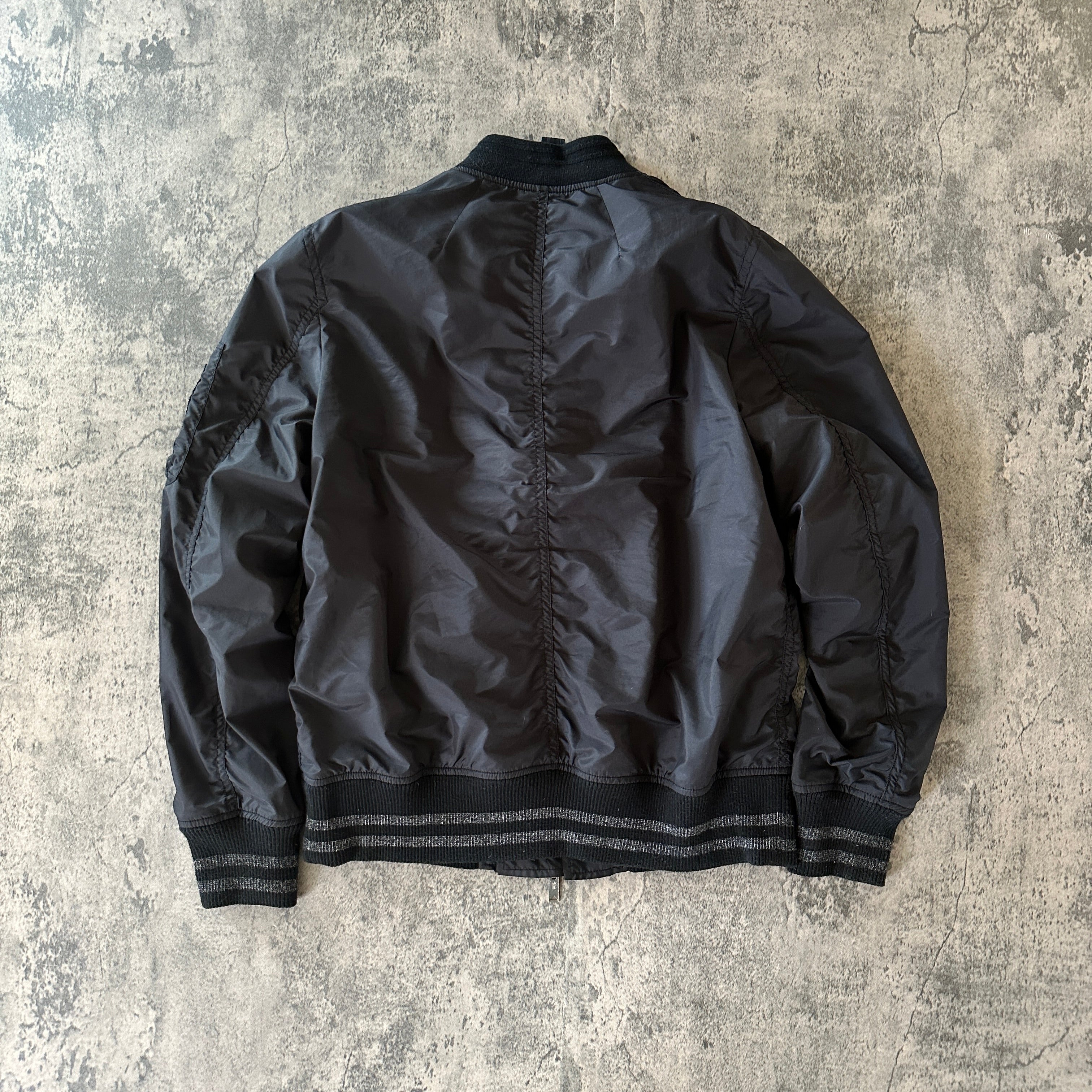 Miharayasuhiro Leather Patch Bomber Jacket